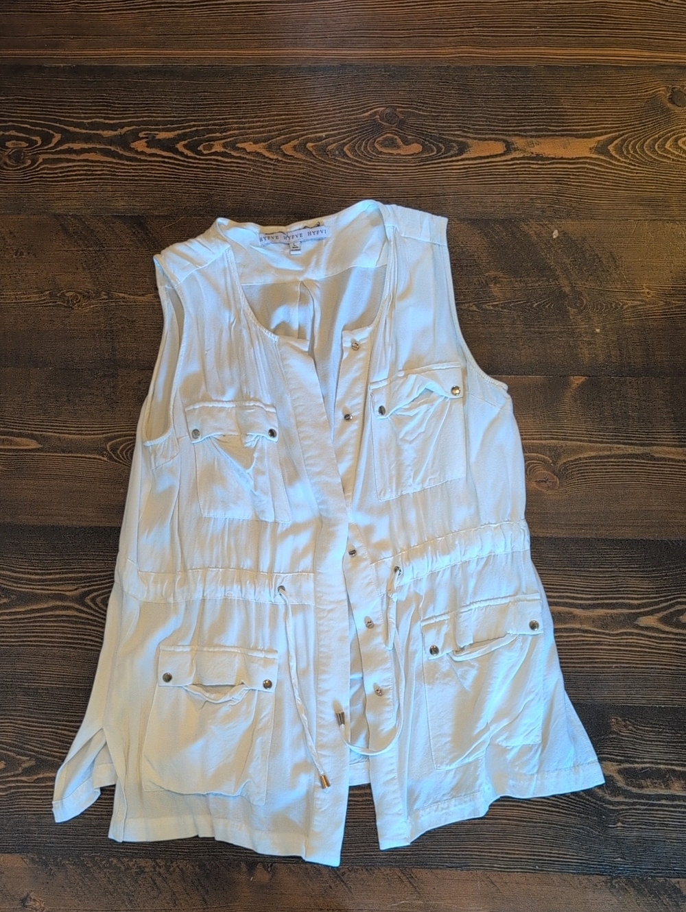 HYFVE White Utility Sleeveless Vest